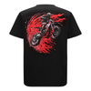 Koszulka codzienna T-shirt REBELRUSH MOTO CROSS BLACK czarny