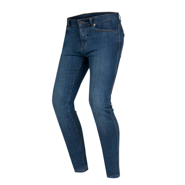 Jeansy motocyklowe OZONE STRIKER SLIM FIT sprany niebieski