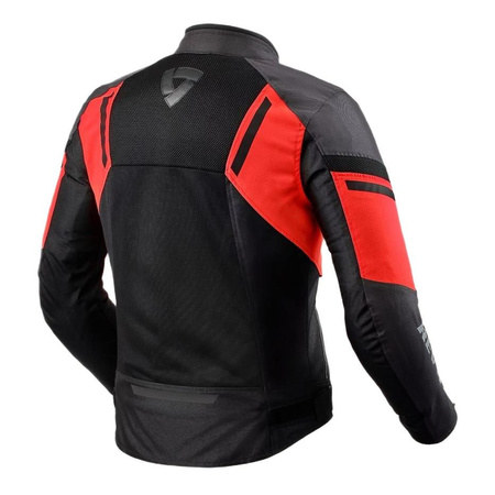 Kurtka motocyklowa tekstylna REVIT GT-R AIR 3 BLACK/NEON RED czarny czerwony fluo