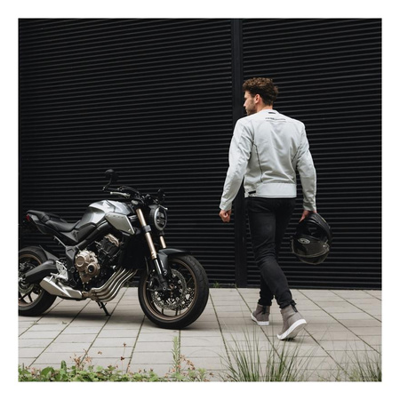 Kurtka motocyklowa tekstylna miejska Rebelhorn WAVE szary