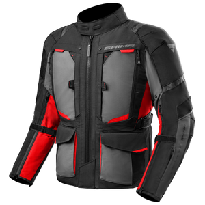 Kurtka motocyklowa tekstylna miejska Shima HERO 2.0 czerwony