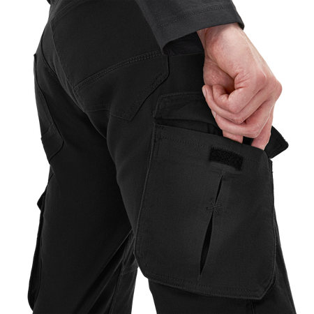 Spodnie jeansowe motocyklowe VORG REVO BLACK czarny