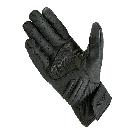 Rękawice motocyklowe miejskie skórzane OZONE TOWN II CE czarne