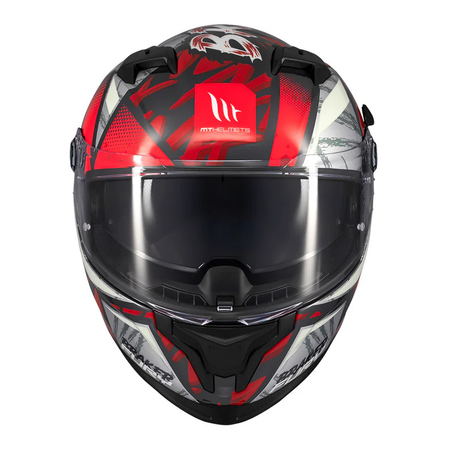 Kask motocyklowy MT BRAKER SV FURY BLACK/GREY/RED
