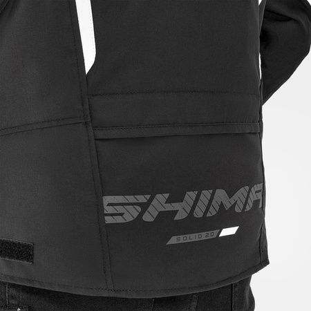 Kurtka motocyklowa tekstylna miejska/sportowa Shima SOLID 2.0 czarny/biały