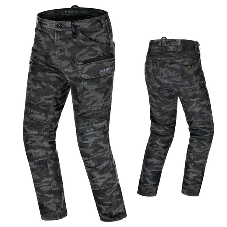 Spodnie jeans SHIMA GIRO 3.0 CAMO szary czarny