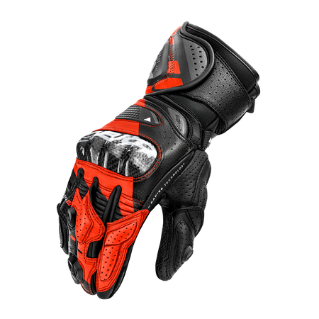 Rękawice motocyklowe SHIMA RS-3 RED FLUO czarny czerwony fluo