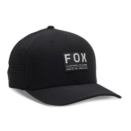 Czapka z daszkiem codzienna FOX NON STOP TECH FLEXFIT BLACK czarny