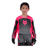 Bluza motocyklowa cross dziecięca FOX JUNIOR GIRLS 180 SHIELD BLACK/PINK czarny różowy