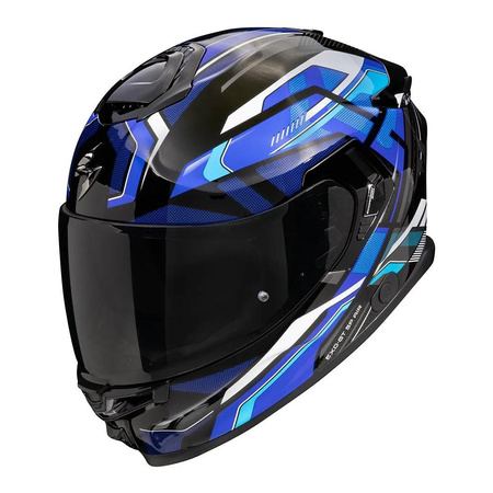Kask motocyklowy SCORPION EXO-GT SP AIR AUGUSTA BLACK/GREY/BLUE czarny szary niebieski