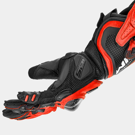 Rękawice motocyklowe SHIMA RS-3 RED FLUO czarny czerwony fluo