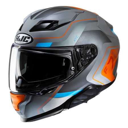 Kask motocyklowy integralny HJC F71 Arcan szary/czerwony