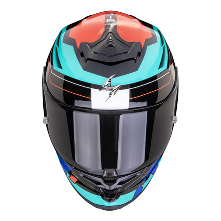 Kask motocyklowy SCORPION EXO-R1 EVO AIR BLAZE BLACK/BLUE/RED czarny niebieski czerwony