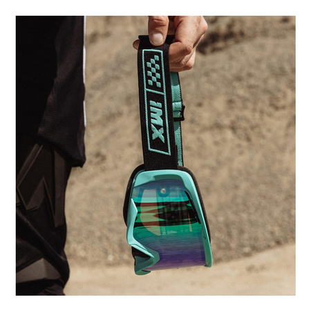 Gogle motocyklowe IMX Endurance Race - Szyba Iridium Green + Clear (2 szyby w zestawie)