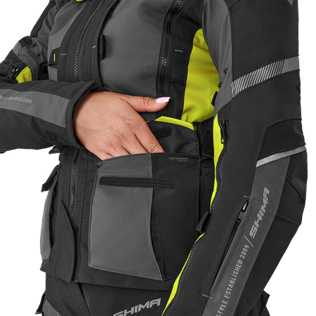 Damska kurtka motocyklowa tekstylna miejska Shima HERO 2.0 fluo