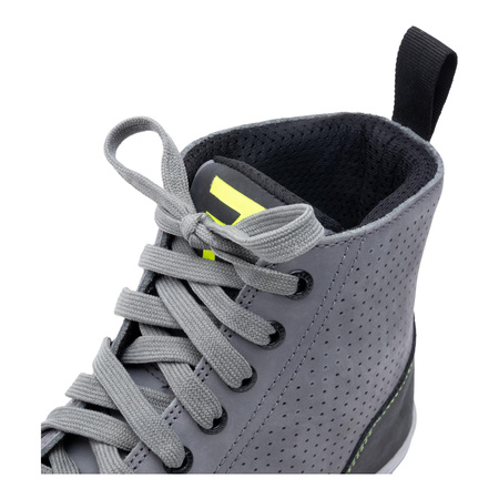 Buty motocyklowe miejskie/trampki Rebelhorn TRAMP II szary-czarny-żółty fluo