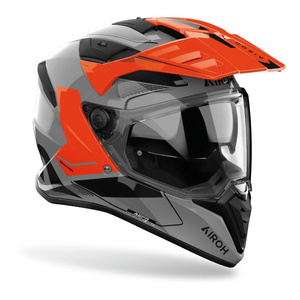 Kask motocyklowy AIROH BANDIT TUNE ORANGE GLOSS pomarańczowy szary