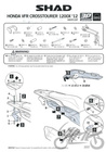Stelaż kufra bocznego 3P motocyklowego SHAD do Honda Crosstourer