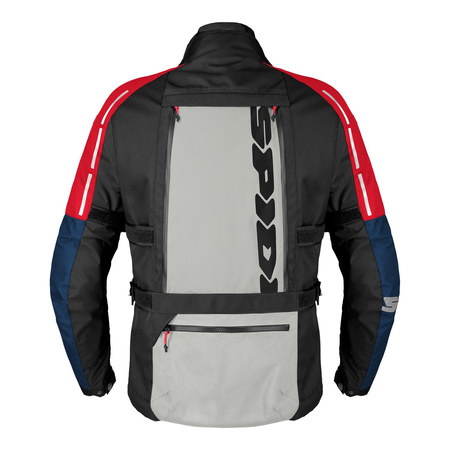 Kurtka motocyklowa tekstylna SPIDI 4 SEASON V3 BLUE/ICE/RED niebieski szary czerwony