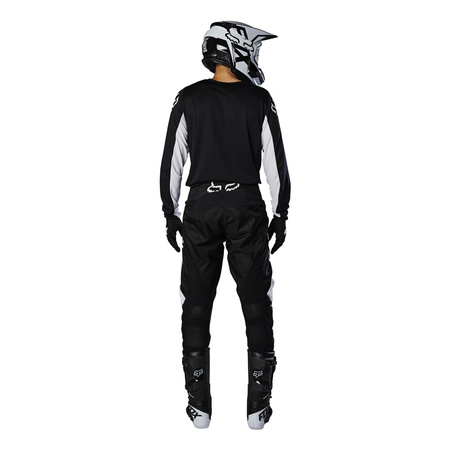 Bluza motocyklowa cross / mx FOX 180 PRIX BLACK/WHITE czarny biały