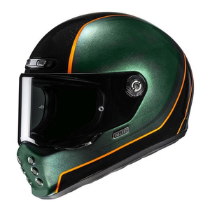 Kask motocyklowy integralny HJC V10 HODU GREEN/BLACK zielony czarny