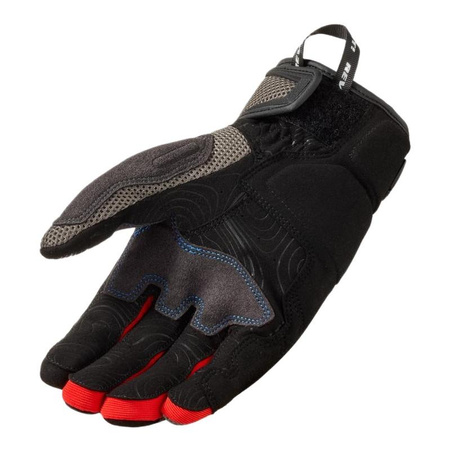 Rękawice motocyklowe miejskie REVIT CAVERN GREY/RED szary czerwony czarny