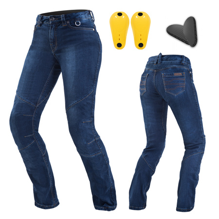 Jeansy motocyklowe damskie Shima SANSA niebieski