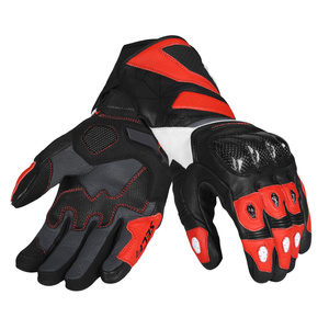 Rękawice motocyklowe SECA ATOM RED czarny czerwony biały