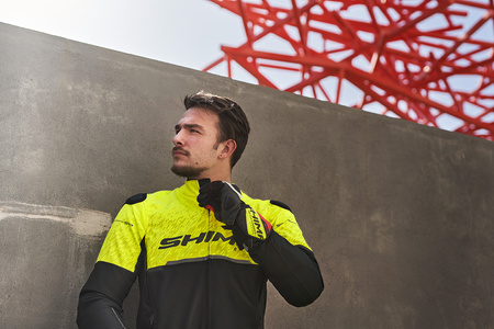 Kurtka motocyklowa tekstylna miejska Shima DRIFT fluo
