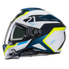 Kask motocyklowy integralny HJC RPHA 71 Hapel niebieski/żółty