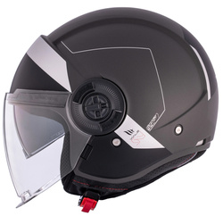 Kask motocyklowy MT VIALE SV S 68 UNIT MATT GREY szary czarny biały