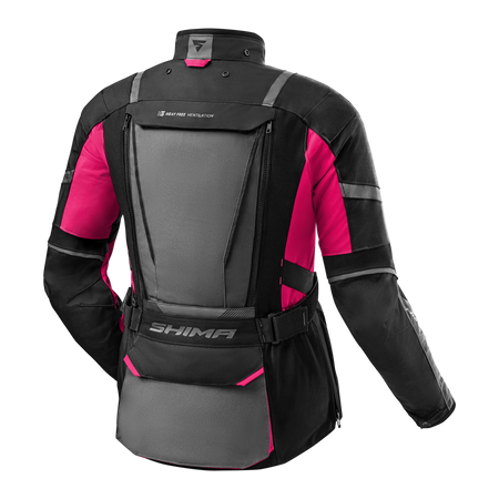 Damska kurtka motocyklowa tekstylna miejska Shima HERO 2.0 różowy
