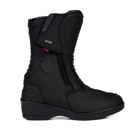 Damskie buty motocyklowe na obcasie OZONE RAPID HIGH HEEL matowy czarne