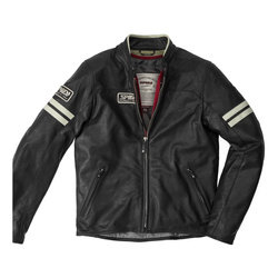 Kurtka skórzana SPIDI VINTAGE ICE/BLACK czarny szary