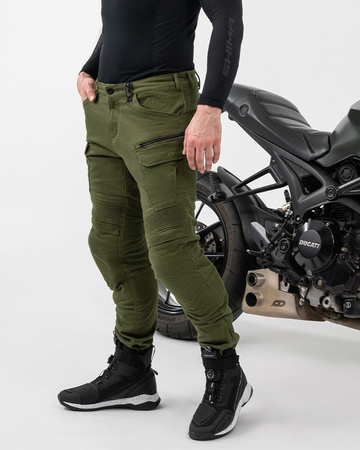 Jeansy motocyklowe Shima GIRO 3.0 khaki