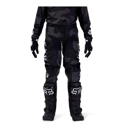 Spodnie motocyklowe dziecięce FOX Junior 180 BNKR Black Camo