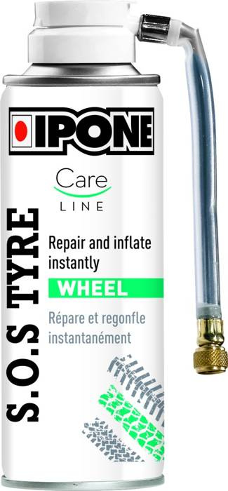 Ipone SOS Tyre Spray – Spray Do Przebitych Opon Moto, 200ML (Zastępuje IP760)