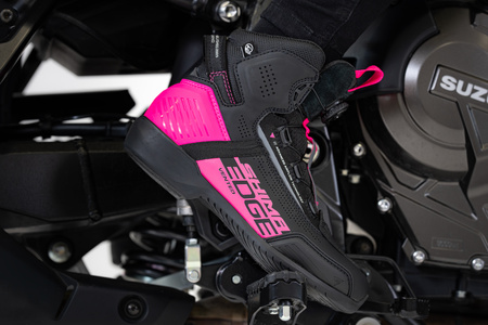 Damskie buty motocyklowe krótkie/miejskie/turystyczne Shima EDGE VENT różowy