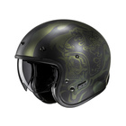 Kask motocyklowy otwarty HJC V31 Flame czarny