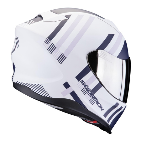 Kask motocyklowy SCORPION EXO-520 EVO AIR BANSHEE WHITE/BLUE/PURPLE biały niebieski fioletowy
