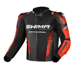 Kurtka motocyklowa SHIMA STR 2.0 BRIGHT RED czarny czerwony fluo
