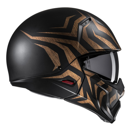 Kask motocyklowy otwarty HJC I20 Thorn czarny/złoty