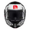 Kask motocyklowy MT ATOM 2 SV STRANGE BLACK/WHITE czarny biały