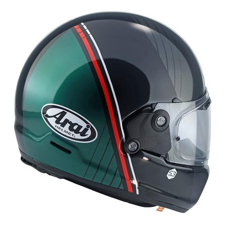 Kask motocyklowy ARAI CONCEPT-XE TEMU GREEN zielony szary czarny czerwony