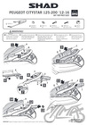 Stelaż kufra tylnego motocyklowego SHAD do Peugeot Citystar