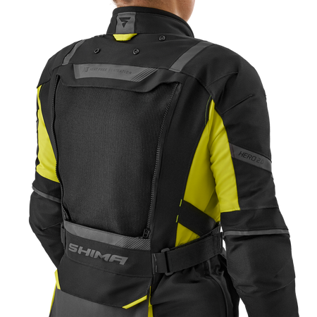 Damska kurtka motocyklowa tekstylna Shima HERO 2.0 fluo