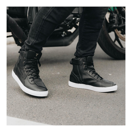 Buty motocyklowe miejskie/trampki Rebelhorn VANDAL czarny-biały