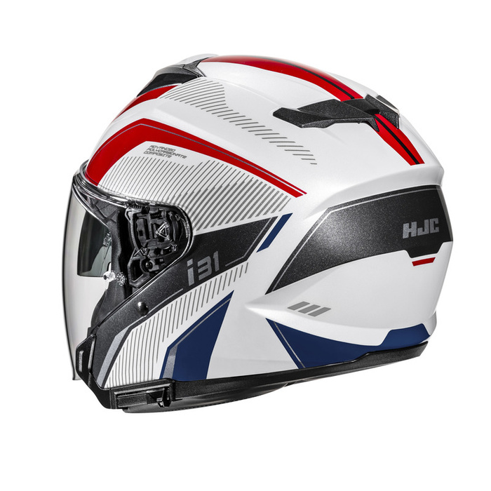 Kask motocyklowy HJC I31 Reno biały/czerwony