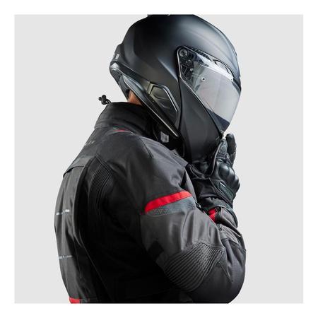 Kurtka motocyklowa tekstylna Rebelhorn CUBBY V czarny-antracyt-żółty fluo