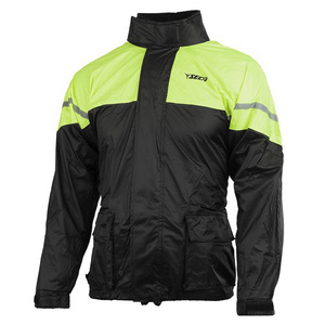 Kurtka przeciwdeszczowa motocyklowa SECA RAIN FLUO żółty fluo czarny